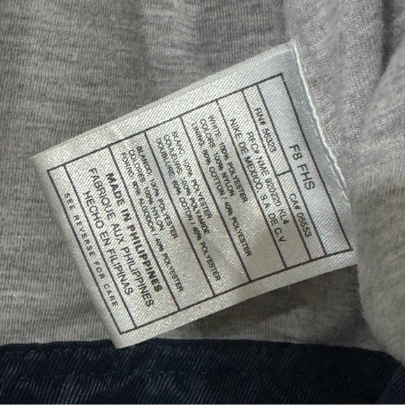 Nike Retro Y2K Vintage Bomber Hooded Jacket M (8-10) Navy - Picture 8 of 8